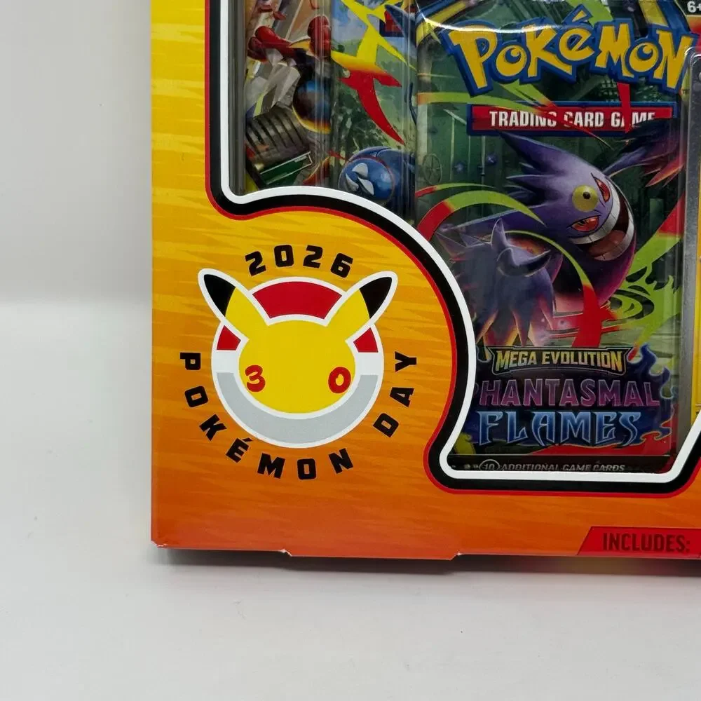 Pokemon TCG Pokemon Day 2026 Collection Box Pikachu Promo Coin 3 Booster Packs